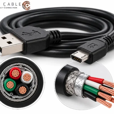 کابل میکرو USB مسی