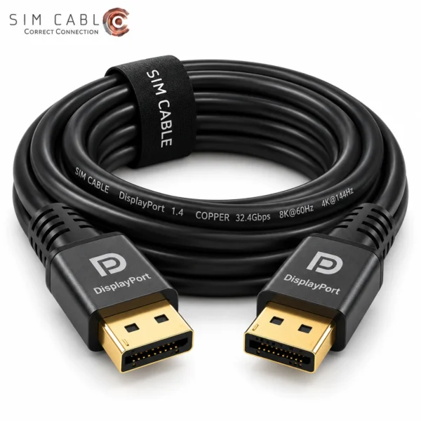 کابل DisplayPort استاندارد مسی