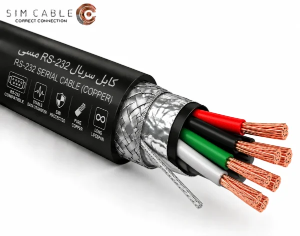 کابل سریال RS-232 مسی