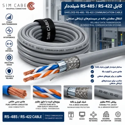 کابل RS-485 / RS-422 شیلددار