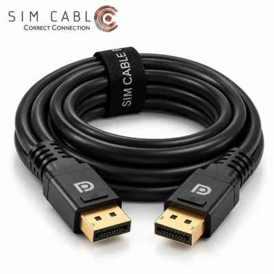 کابل DisplayPort نسخه ۱.۳ و ۱.۴ مسی
