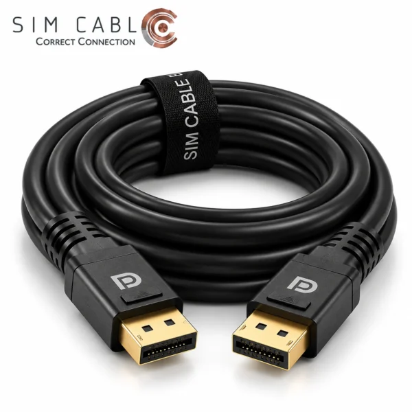 کابل DisplayPort نسخه ۱.۳ و ۱.۴ مسی